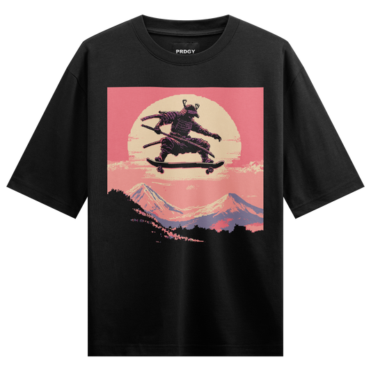 Prdgy Street Samurai Front Oversized T-Shirt