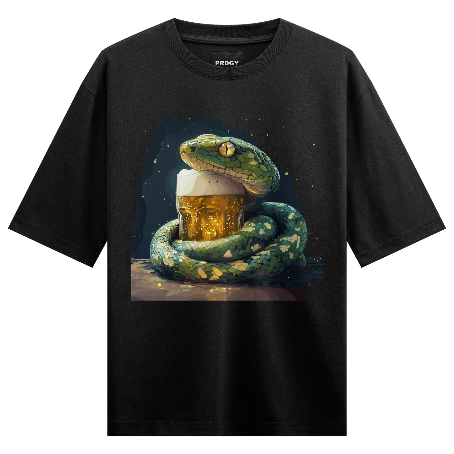 Prdgy Venomous Drink Front Oversized T-Shirt
