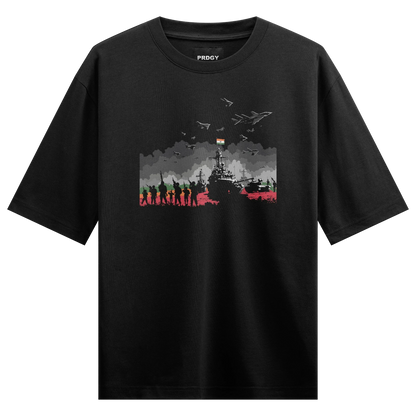 PRDGY Swatantrata 1947 Oversized T-Shirt