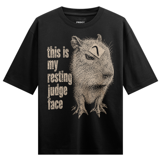 PRDGY Judgey Capybara Oversized T-shirt