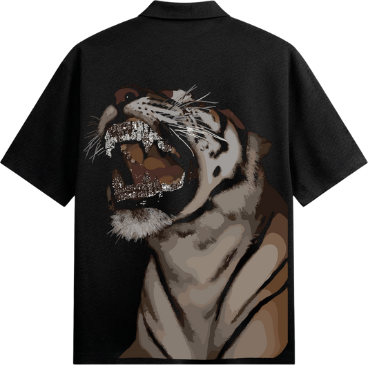 PRDGY  Roaring Beast Oversized Collar Shirt