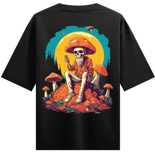 Shroom Skull Oversized T-Shirt