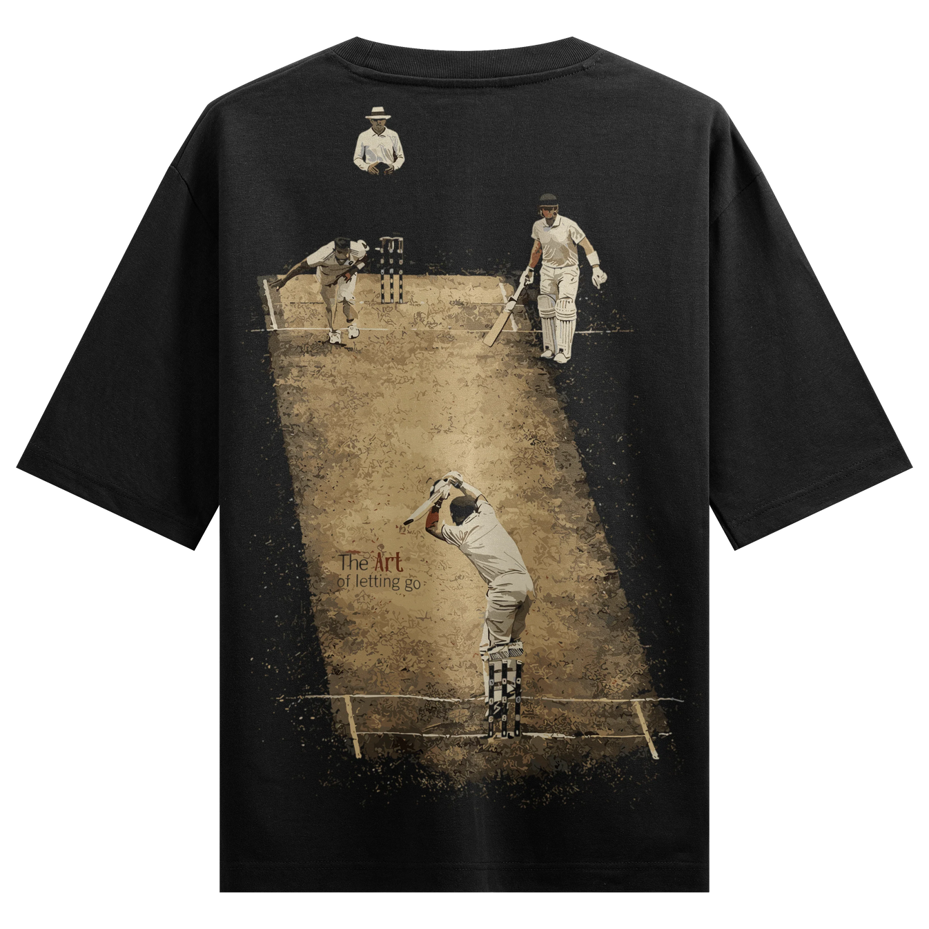 The Art Of Letting Go artwork on PRDGY oversized t-shirt