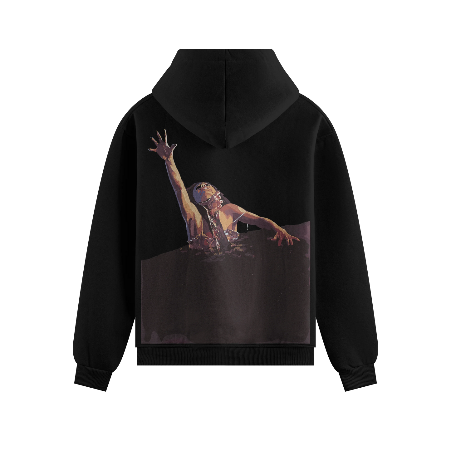 PRDGY Pulled back into dark Oversized Hoodie