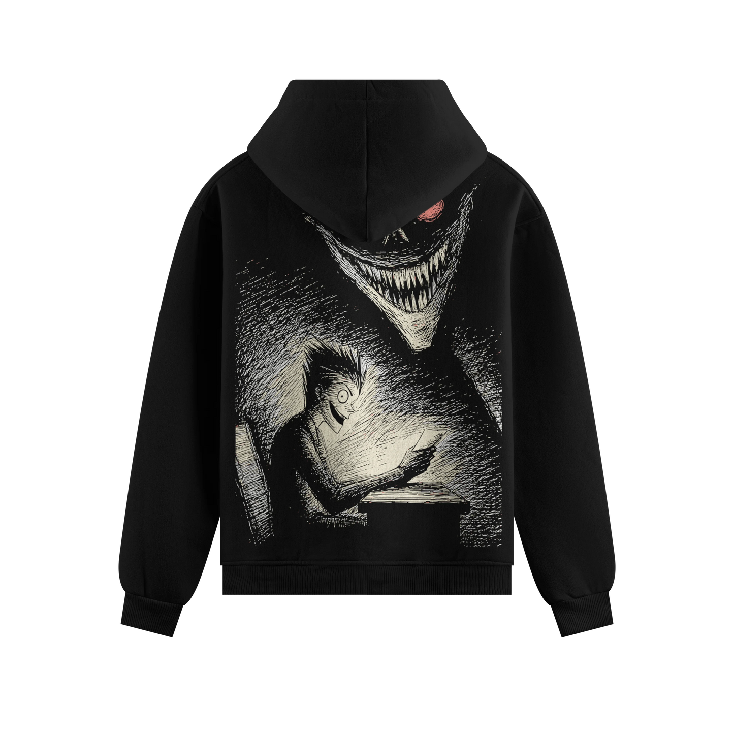PRDGY Scribbled Fate Oversized Hoodie