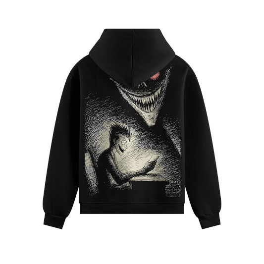 PRDGY Scribbled Fate Oversized Hoodie