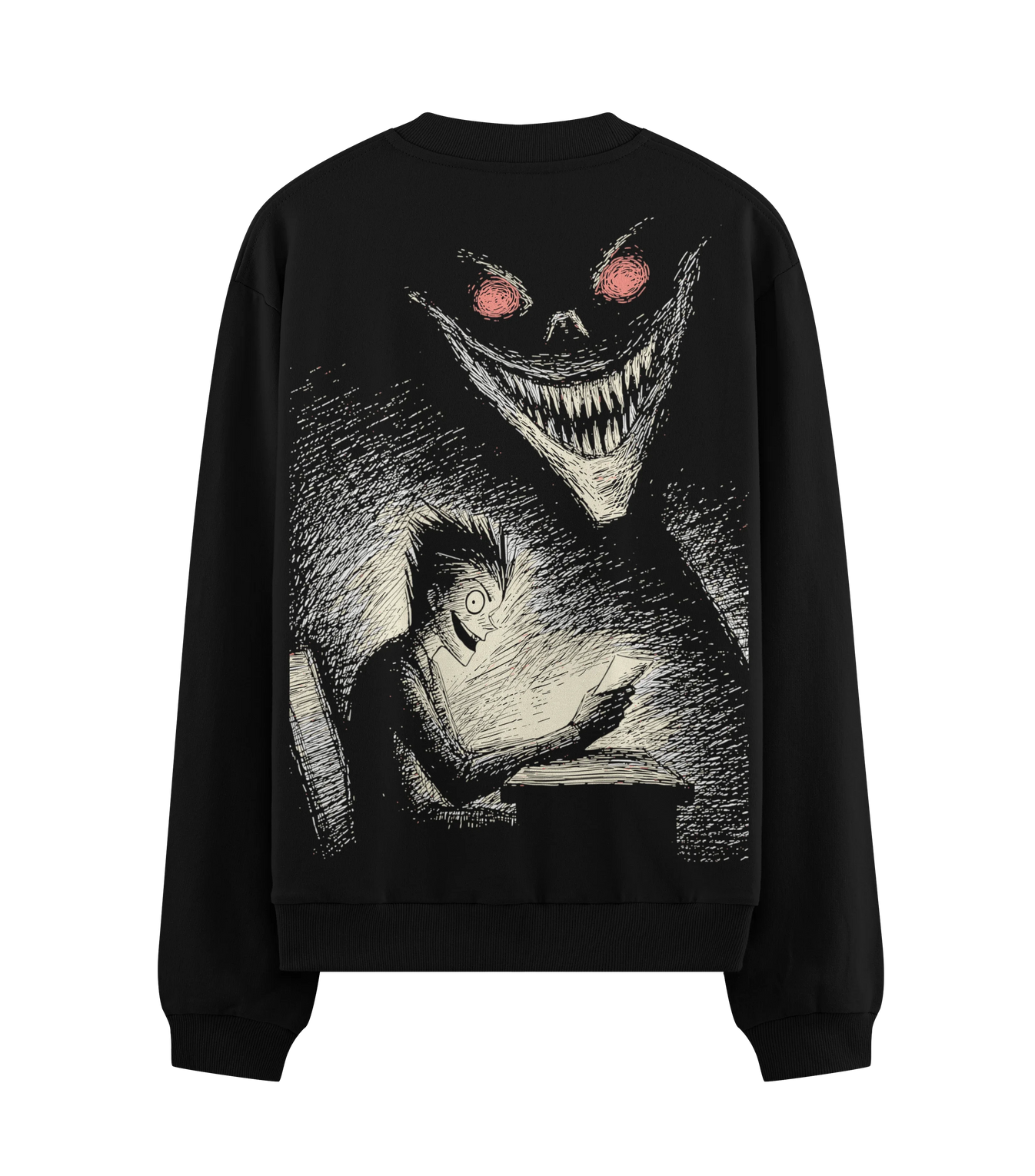 Ryuk artwork on PRDGY sweatshirt