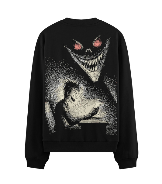 PRDGY Scribbled Fate Oversized Sweatshirt