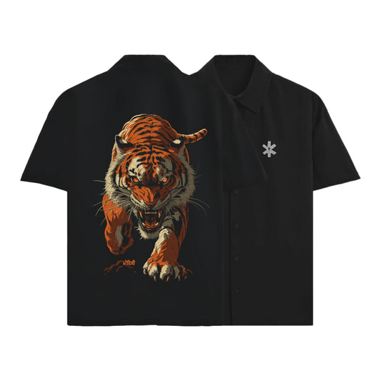 PRDGY TigerBaazi Oversized Half-Shirt