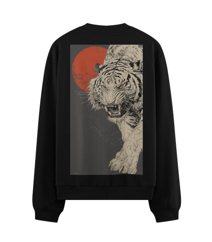 PRDGY Crimson Moon Predator Oversized Sweatshirt