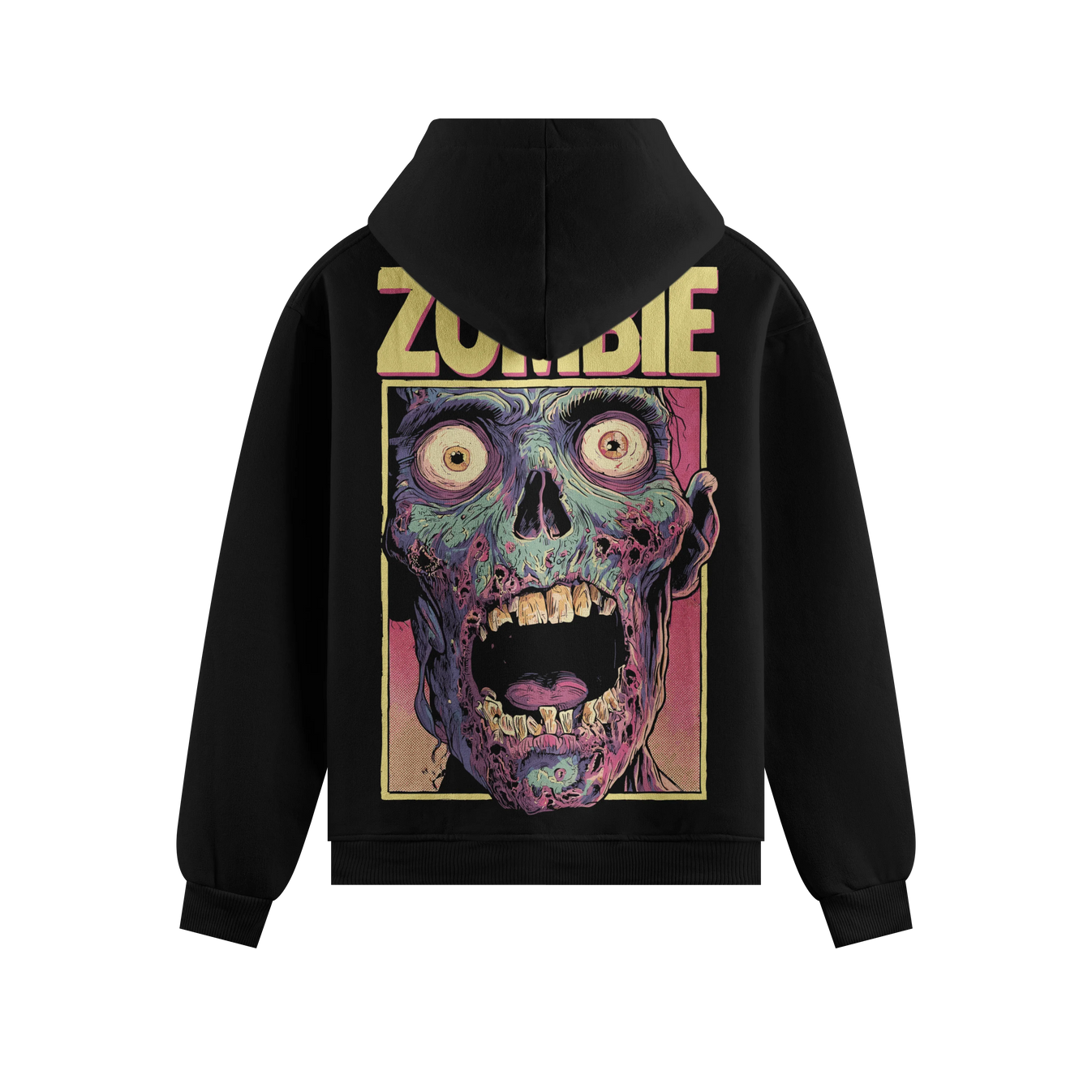 Zombie artwork on PRDGY hoodie