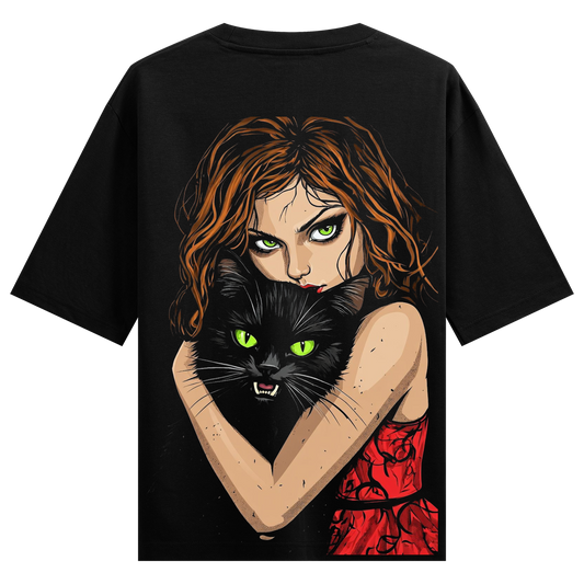 PRDGY Feline Enchantress Oversized T-shirt