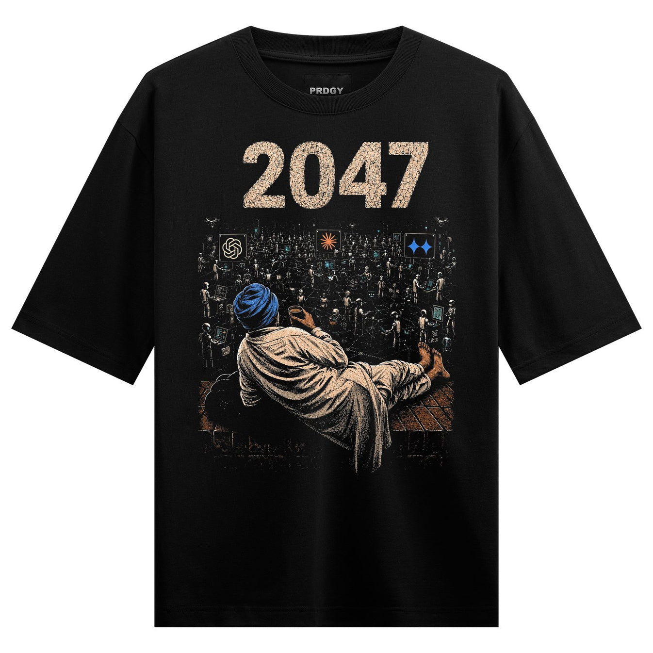 hip hop fashion t shirt artwork on PRDGY oversized t-shirt