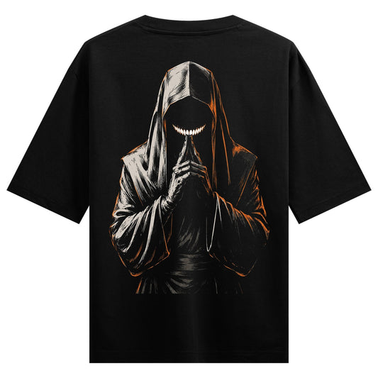 Sinister ha ha artwork on PRDGY oversized t-shirt