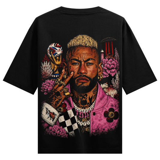 Neymar S Aura artwork on PRDGY oversized t-shirt