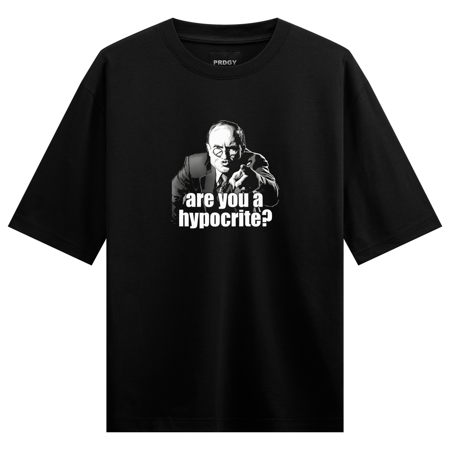 PRDGY Hypocrite Question Oversized T-shirt