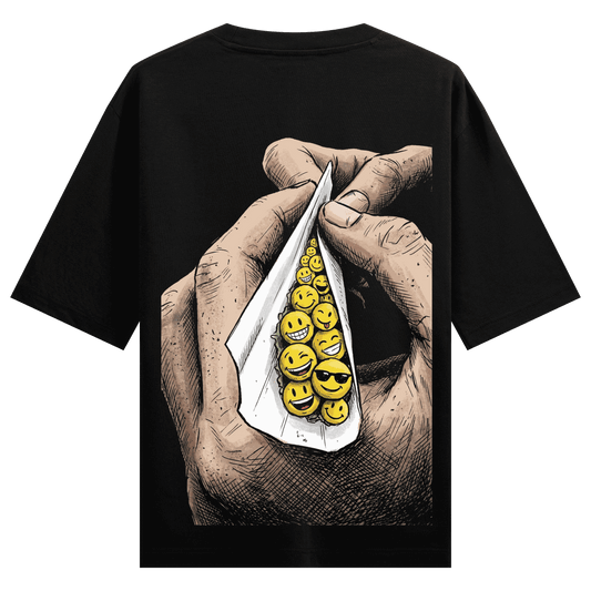 PRDGY Smiley Roll Oversized T-shirt