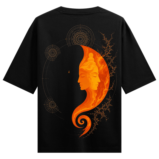 PRDGY Fire & Void Oversized T-shirt