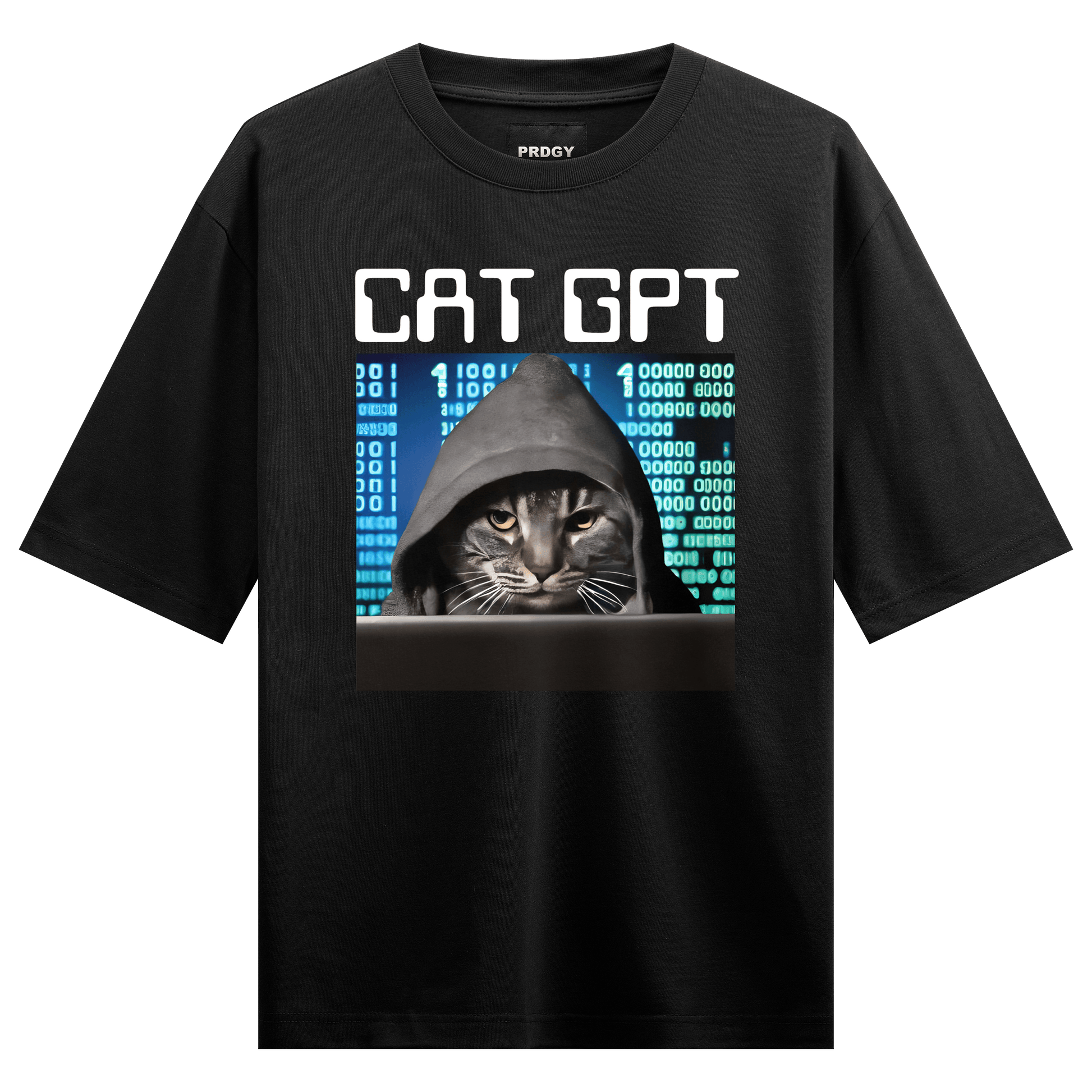 Cat GPT Oversized T-shirt - PRDGY