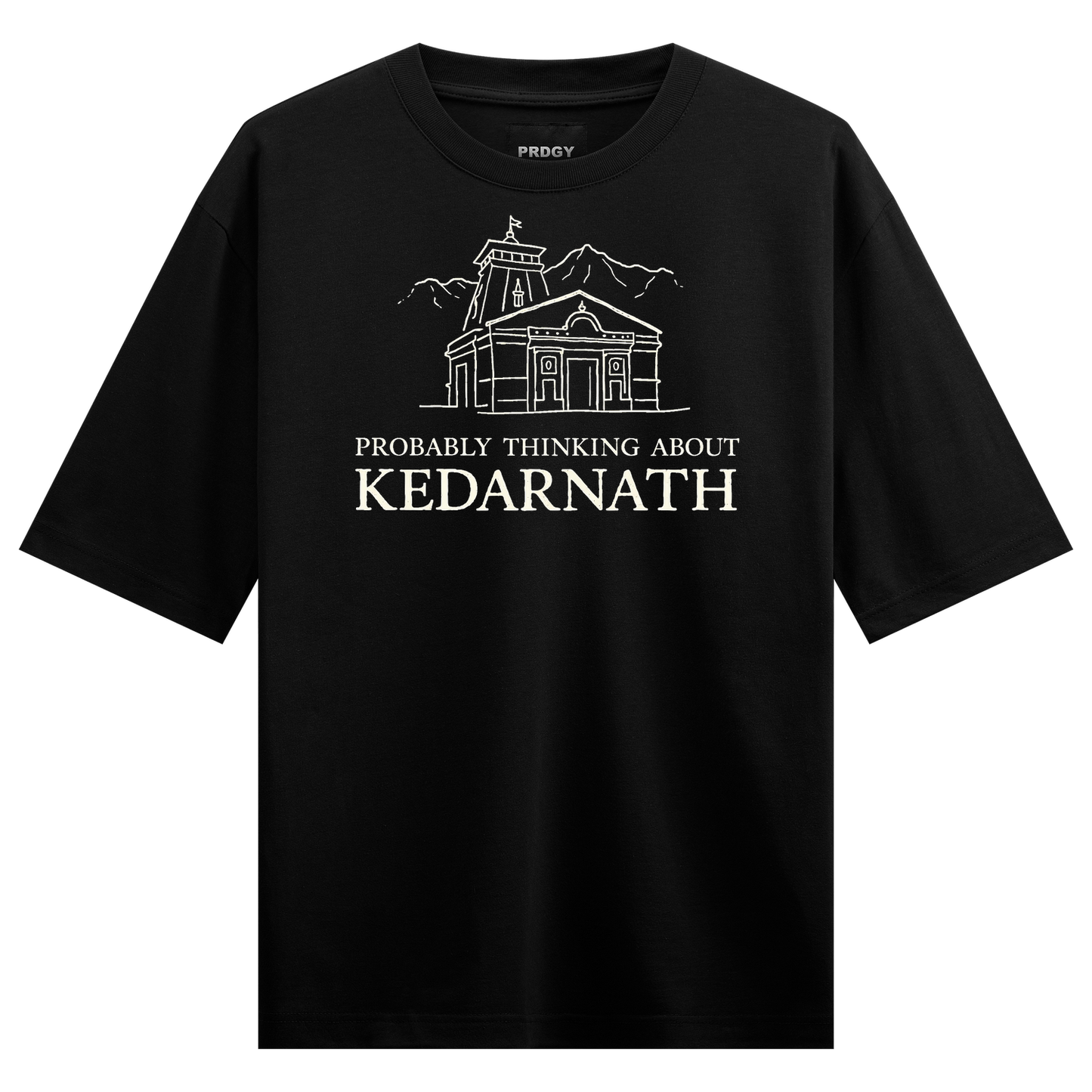 PRDGY Kedarnath Contemplation Oversized T-shirt