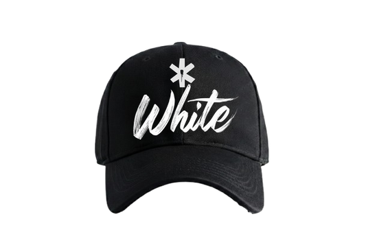 PRDGY White Brushstroke Cap