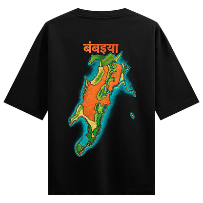 mayanagri — back-view black T-shirt design mockup