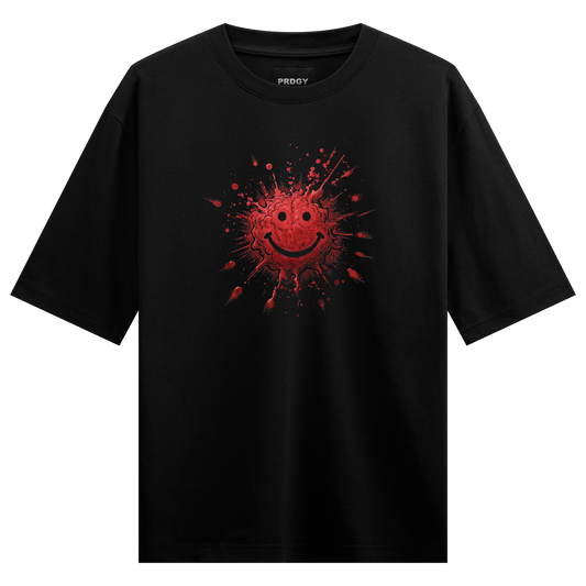 PRDGY Happy Damage Oversized T-Shirt