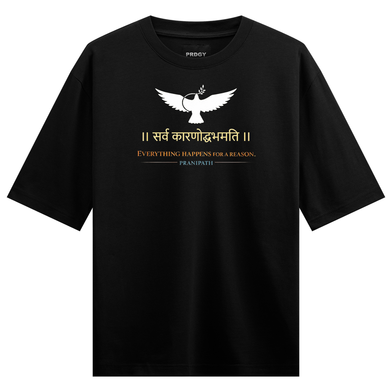 Meant To Be Oversized T-Shirt by PRDGY — a profound quote about destiny, spiritual design