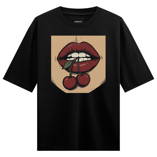 PRDGY Cherry Lips Oversized T-shirt