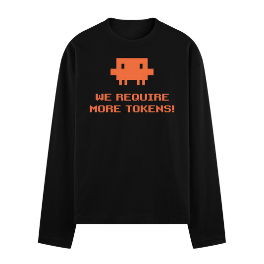 Token Invaders Full Sleeve T-Shirt by PRDGY — bold graphic design inspired by classic arcade games, streetwear design.
