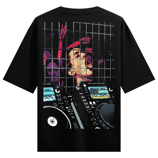 PRDGY Caged Frequency Oversized T-shirt