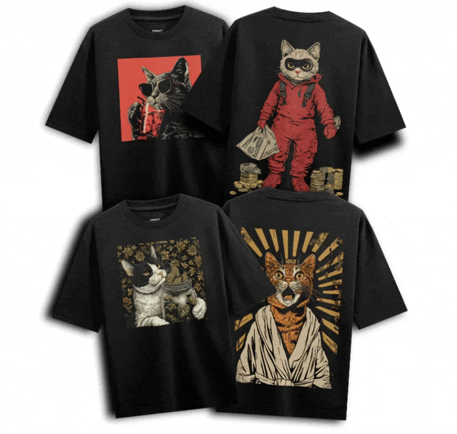Funny Cat artwork on PRDGY hoodie
