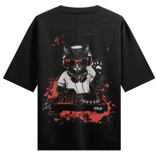 DJ Billa Back Print  Oversized T-Shirt