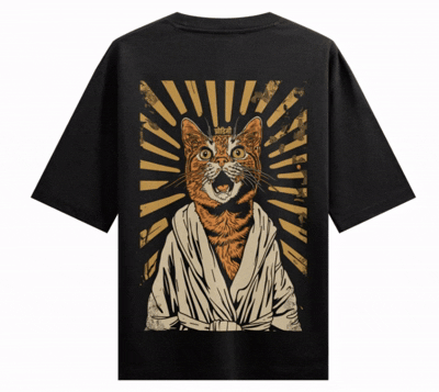 PRDGY BILLA Back Print Oversized T-Shirt