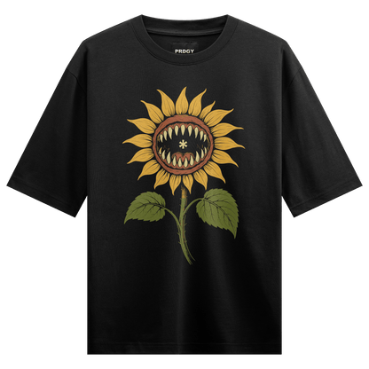 Heatwave Flower Front Oversized T-Shirt - PRDGY