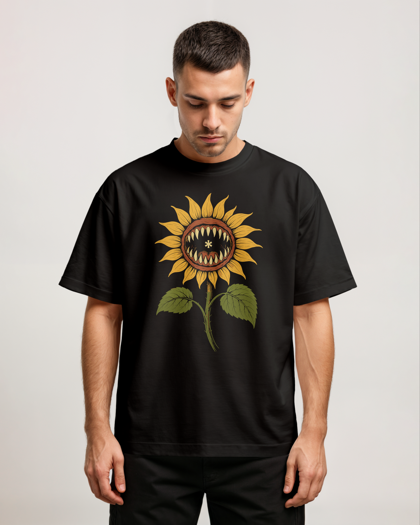 Heatwave Flower Front Oversized T-Shirt