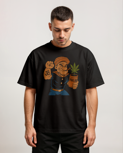 Popo The Organic Man Front Oversized T-Shirt