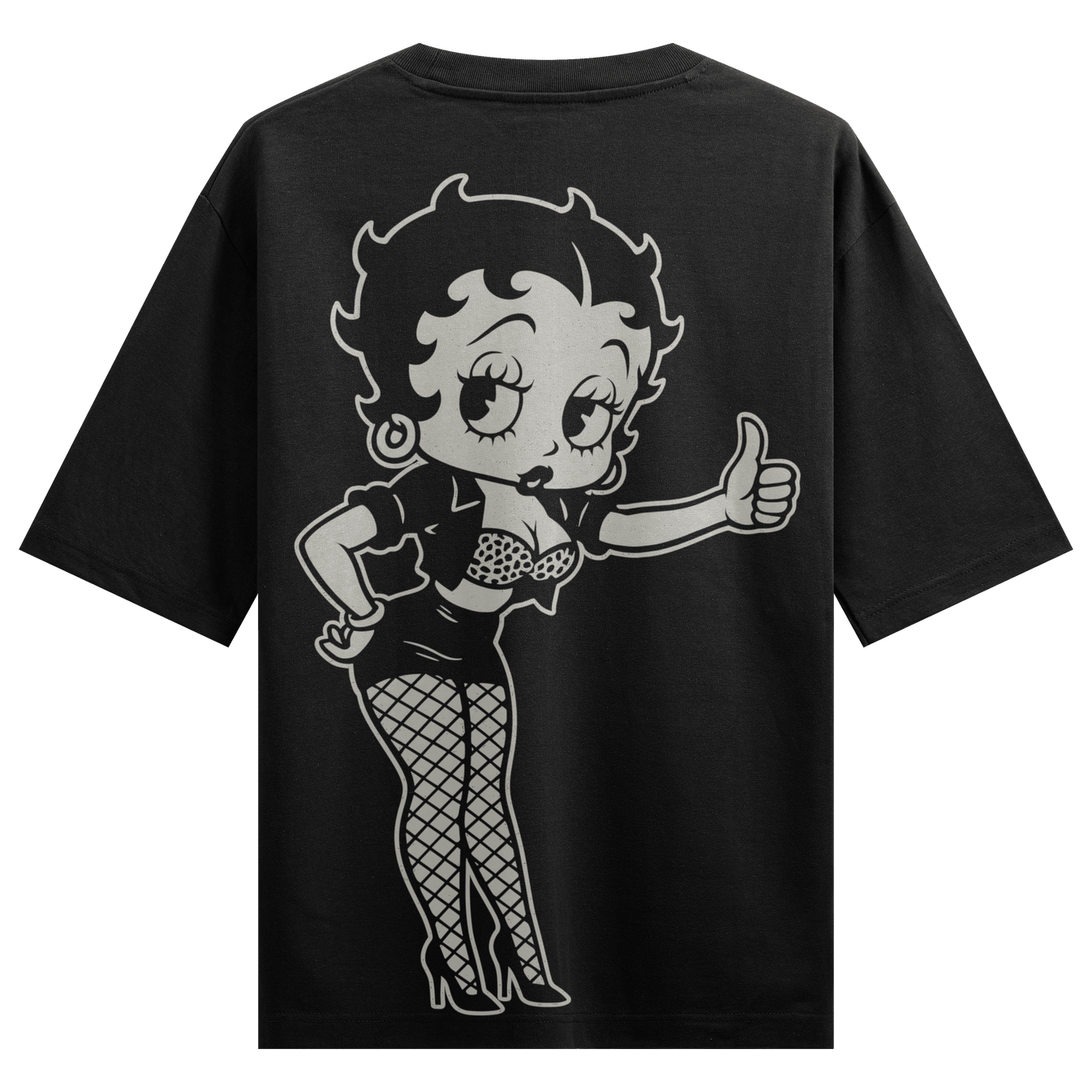 Betty Boop artwork on PRDGY oversized t-shirt