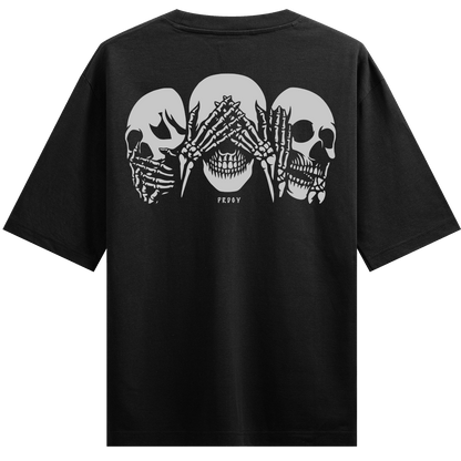 Mahatma Skulls Oversized T-Shirt - PRDGY