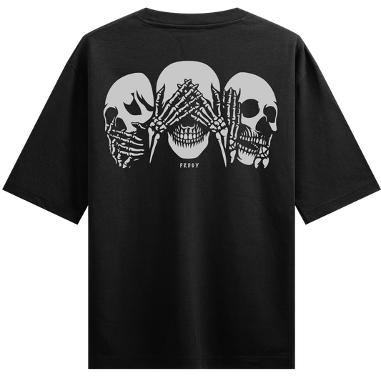 Mahatma Skulls Oversized T-Shirt - PRDGY