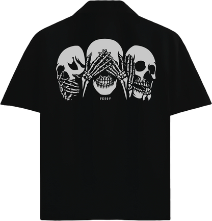 PRDGY Mahatma Skulls Oversized Half-Shirt