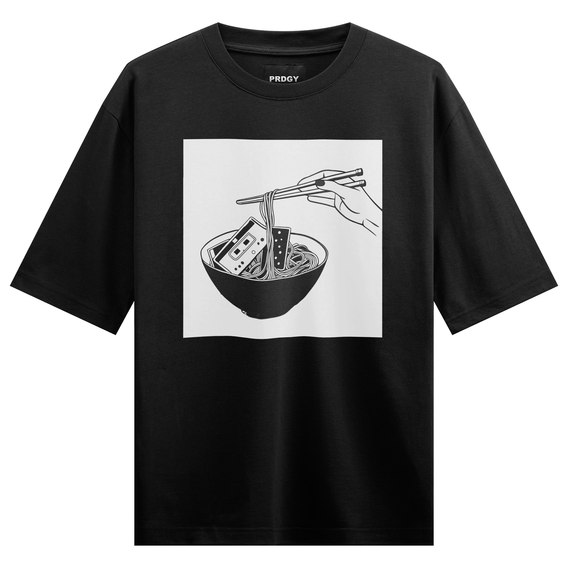 Melodic Brunch Front Oversized T-Shirt - PRDGY