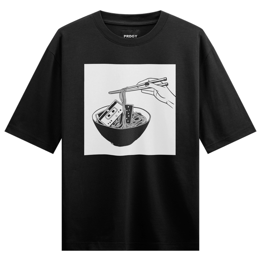 Melodic Brunch Front Oversized T-Shirt - PRDGY