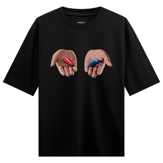 Red Pill Blue Pill Oversized T-Shirt