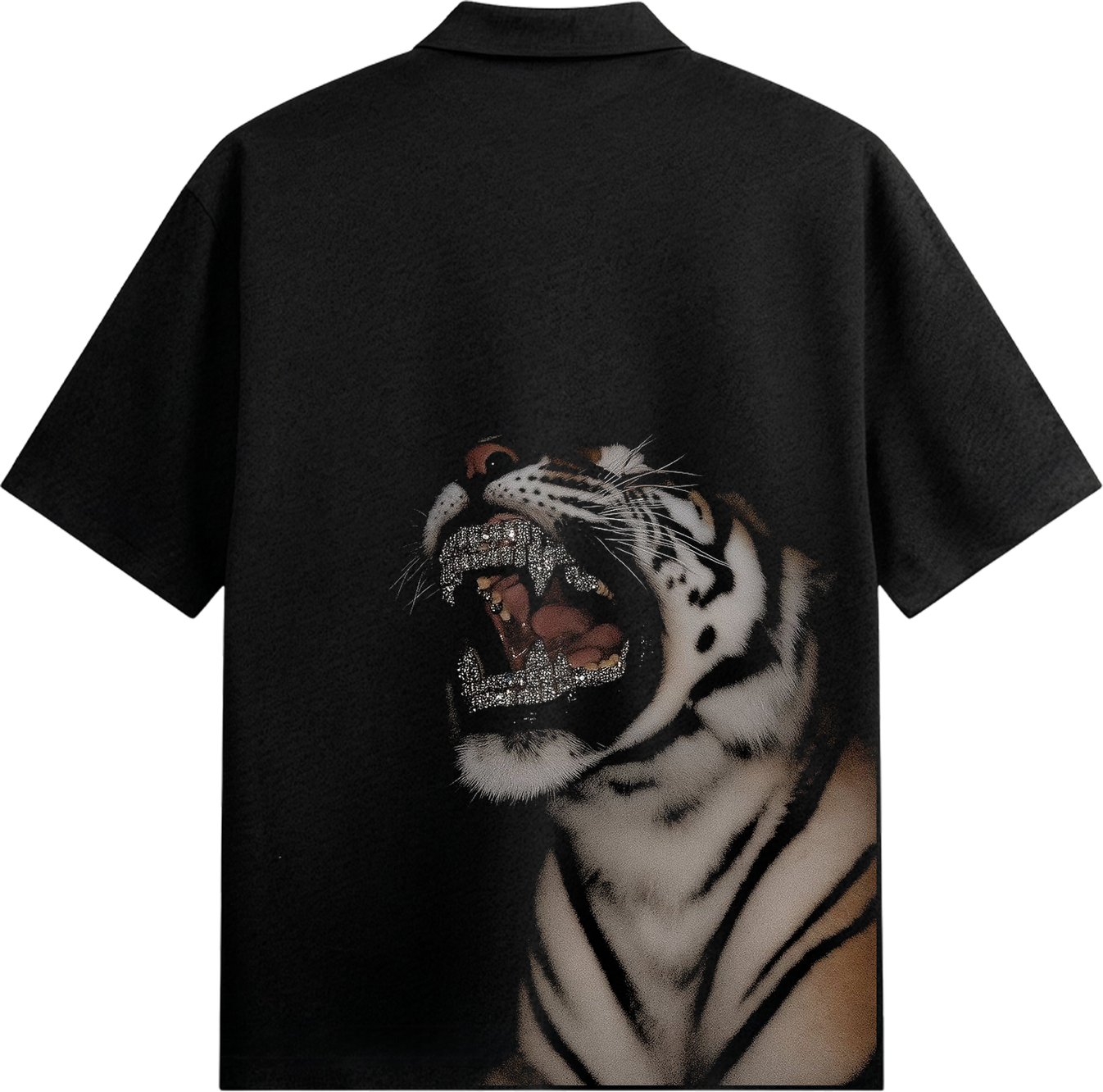 Tiger artwork on PRDGY oversized t-shirt