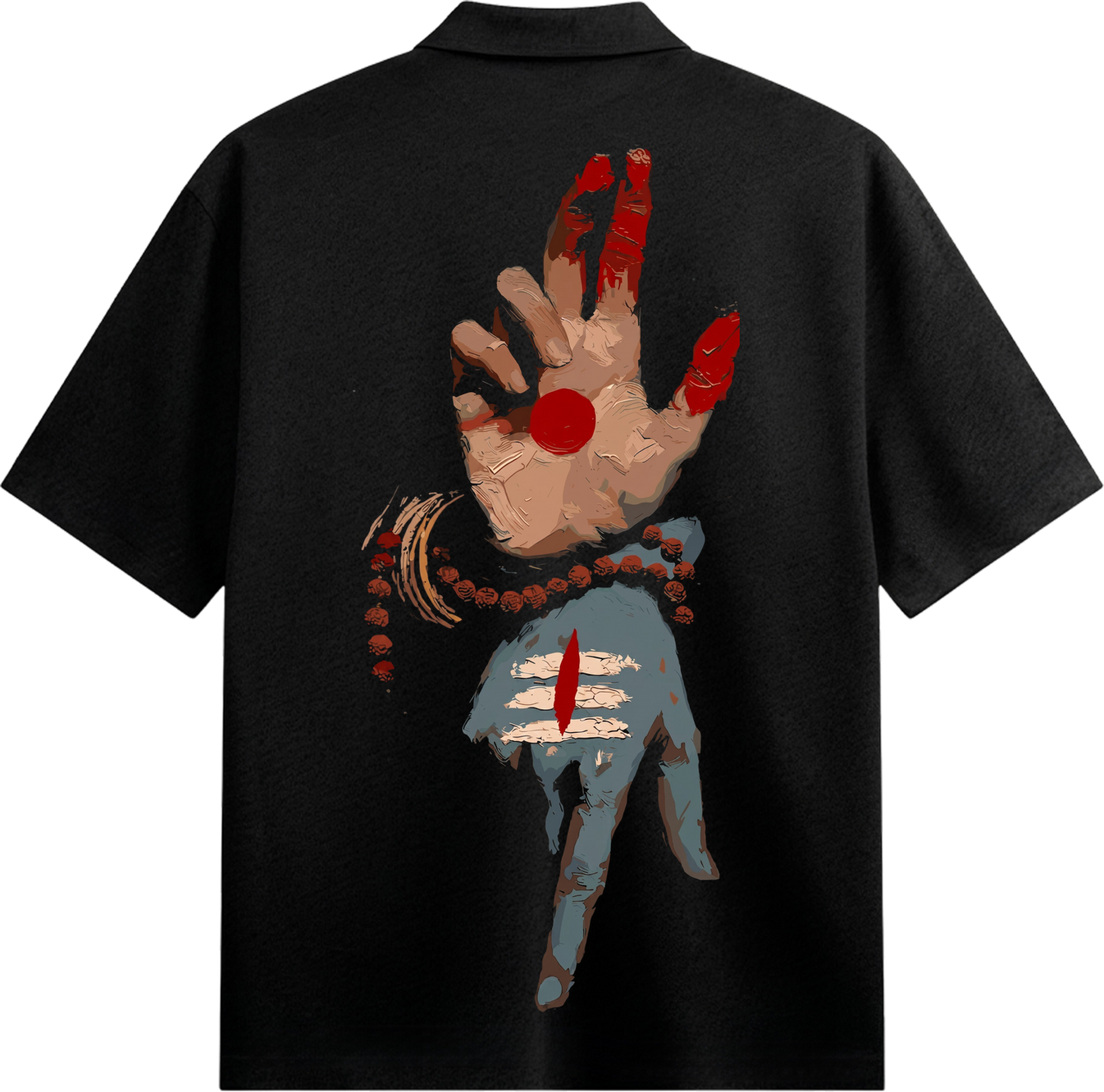 Shiva artwork on PRDGY oversized t-shirt