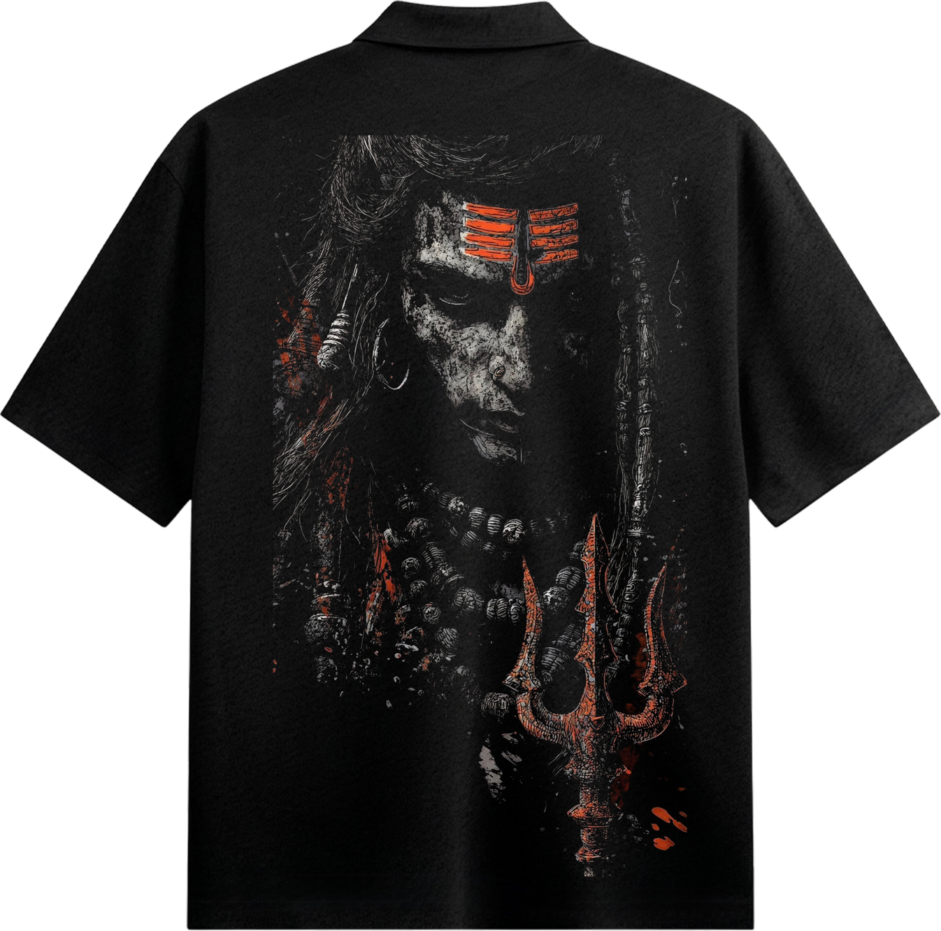 Shiva artwork on PRDGY oversized t-shirt