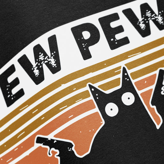 Pew Pew MF Cat Oversized T-Shirt - PRDGY