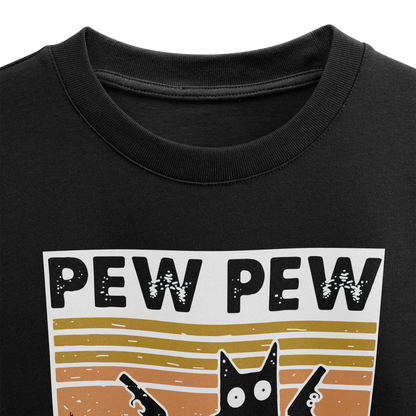 Pew Pew MF Cat Oversized T-Shirt - PRDGY