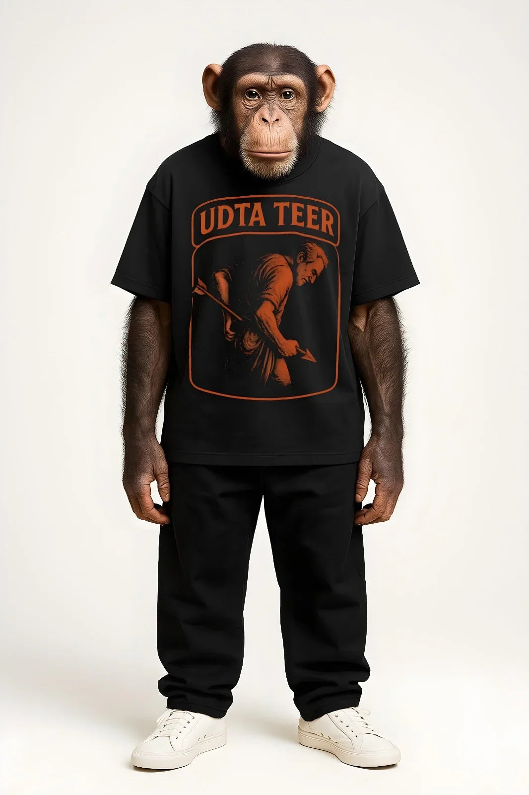 Prdgy Aadat Se Majboor Front Oversized T-Shirt - PRDGY